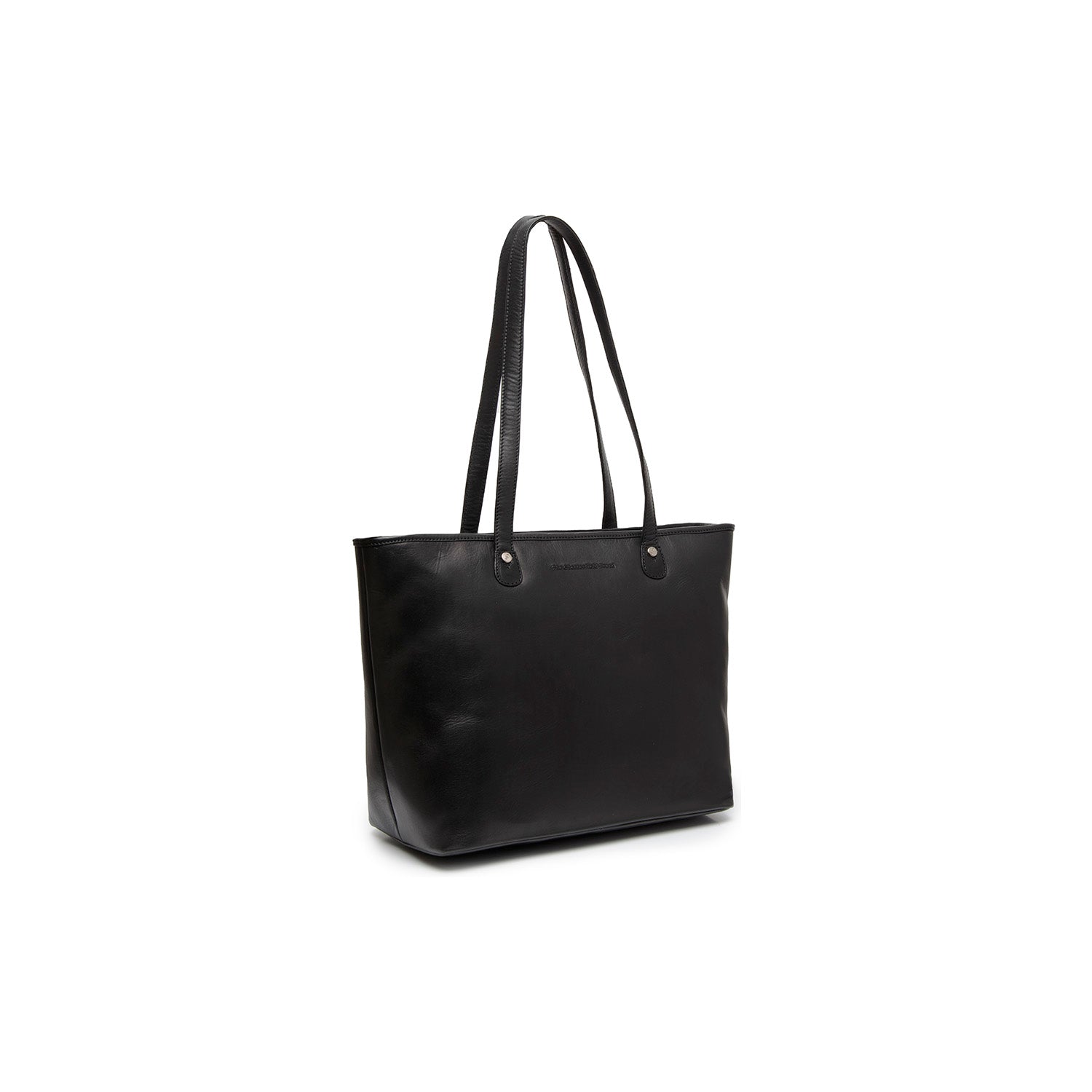 Black Leather Tote Bag Astano, front view