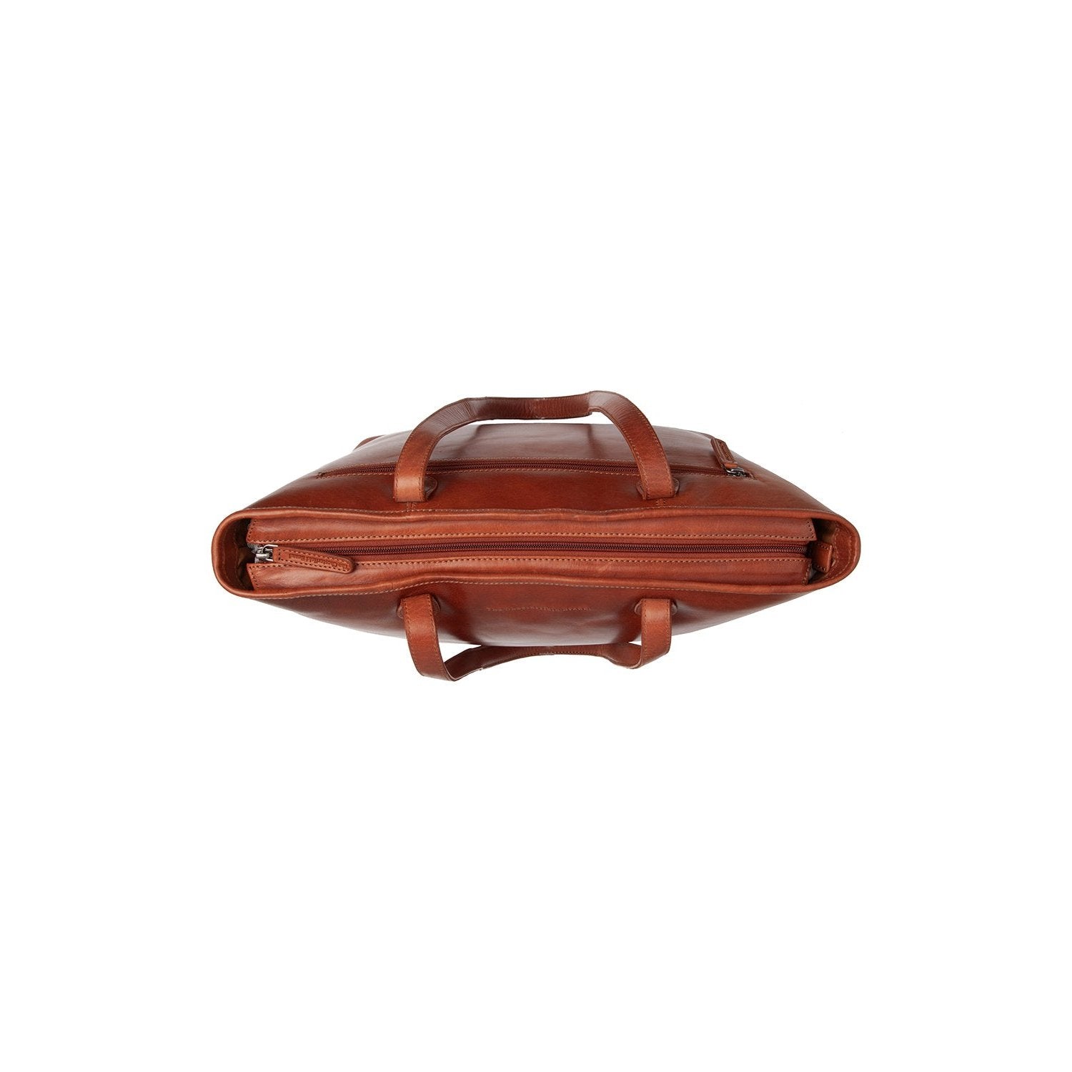 Cognac Leather Tote Bag Astano, detail view 1