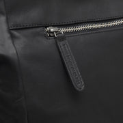 Black Leather Tote Bag Berlin, detail view 1