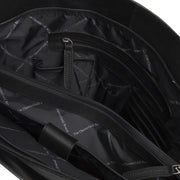 Black Leather Tote Bag Berlin, product view 2