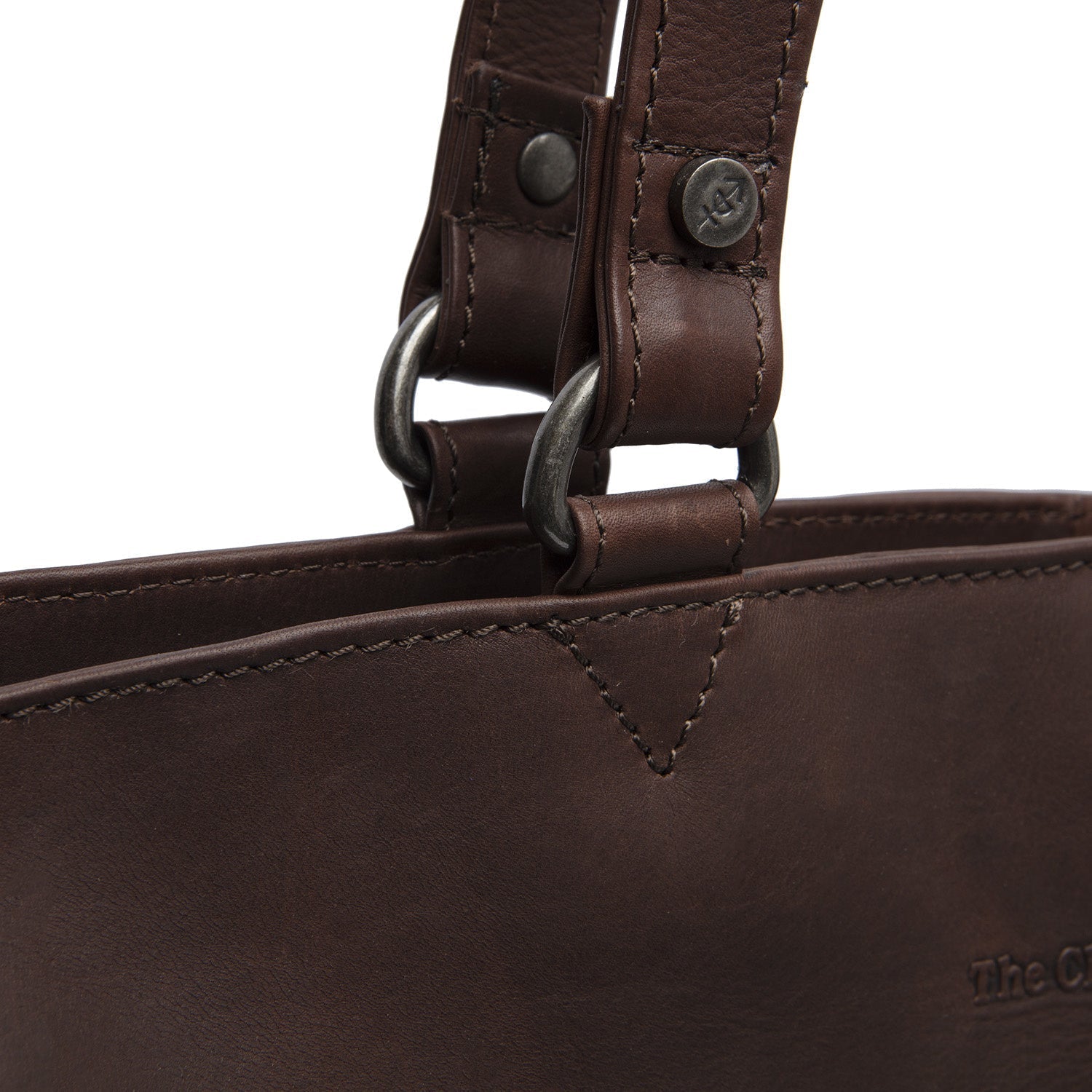 Brown Leather Tote Bag Berlin, detail view 1