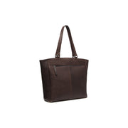 Brown Leather Tote Bag Berlin, detail view 3