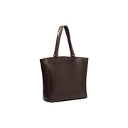 Brown Leather Tote Bag Berlin, front view