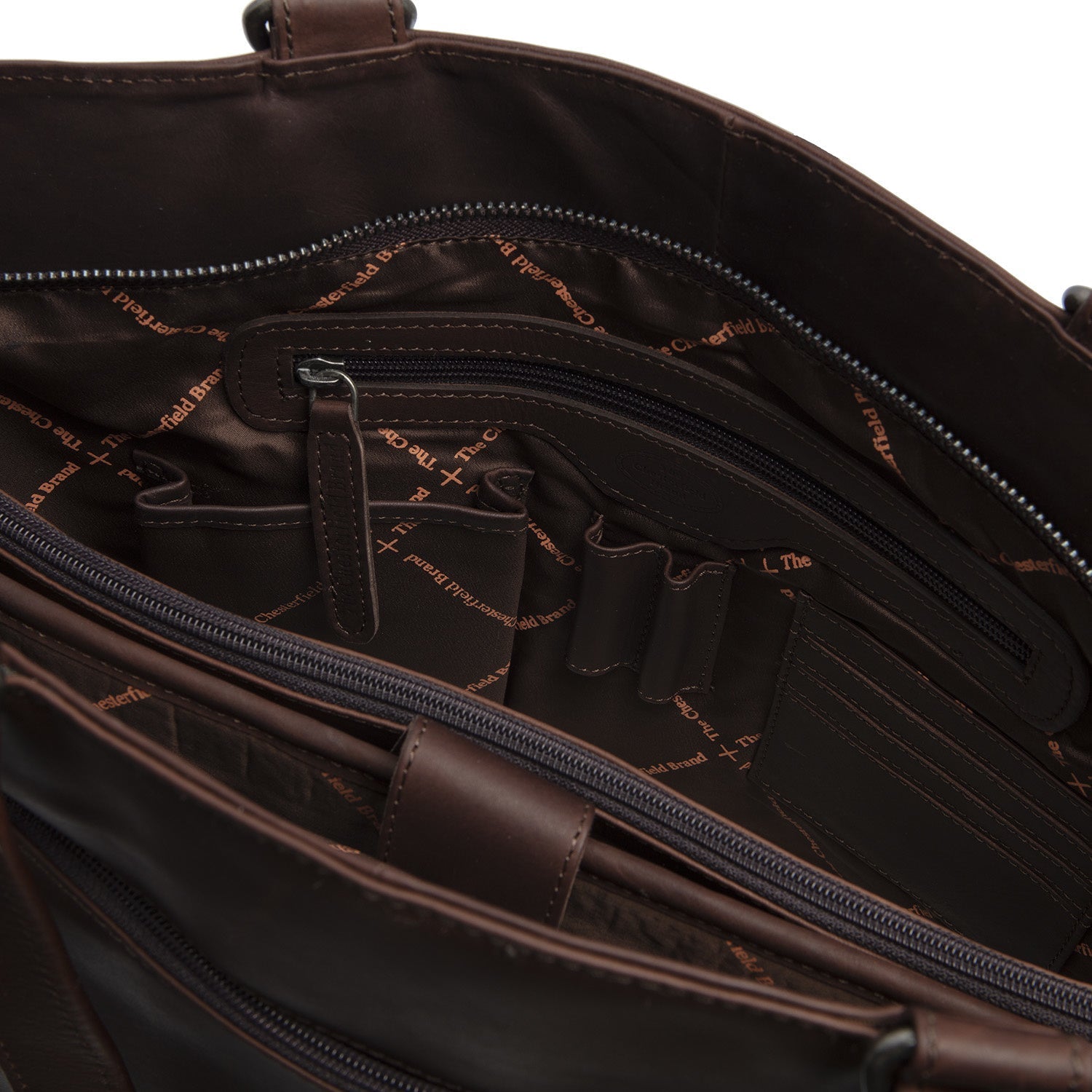 Brown Leather Tote Bag Berlin, product view 3
