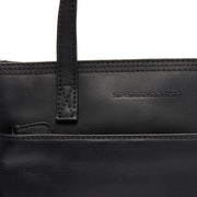 Black Leather Tote Bag Estella, product view 2