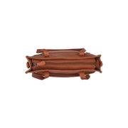 Cognac Leather Tote Bag Estella, detail view 1