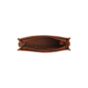 Cognac Leather Tote Bag Estella, detail view 3