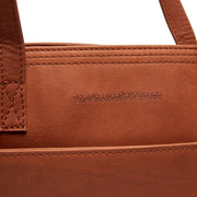 Cognac Leather Tote Bag Estella, product view 2