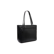 Black Leather Tote Bag Ferrera, detail view 6