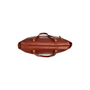Cognac Leather Tote Bag Ferrera, detail view 3