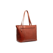 Cognac Leather Tote Bag Ferrera, detail view 6