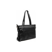 Black Leather Tote Bag Osira, detail view 7