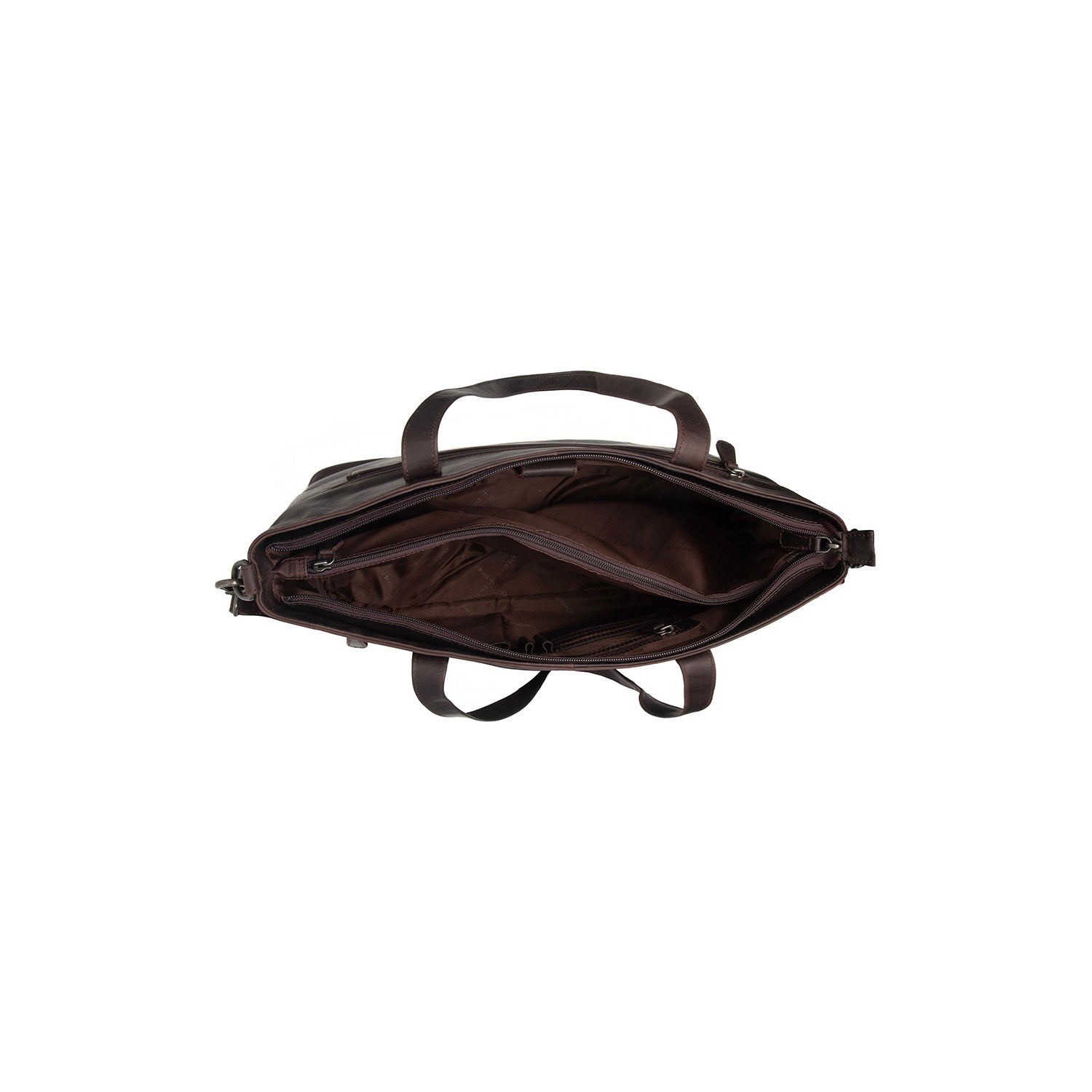 Brown Leather Tote Bag Osira, detail view 3
