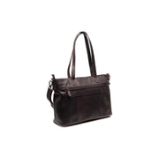 Brown Leather Tote Bag Osira, detail view 4