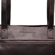 Brown Leather Tote Bag Osira, product view 2