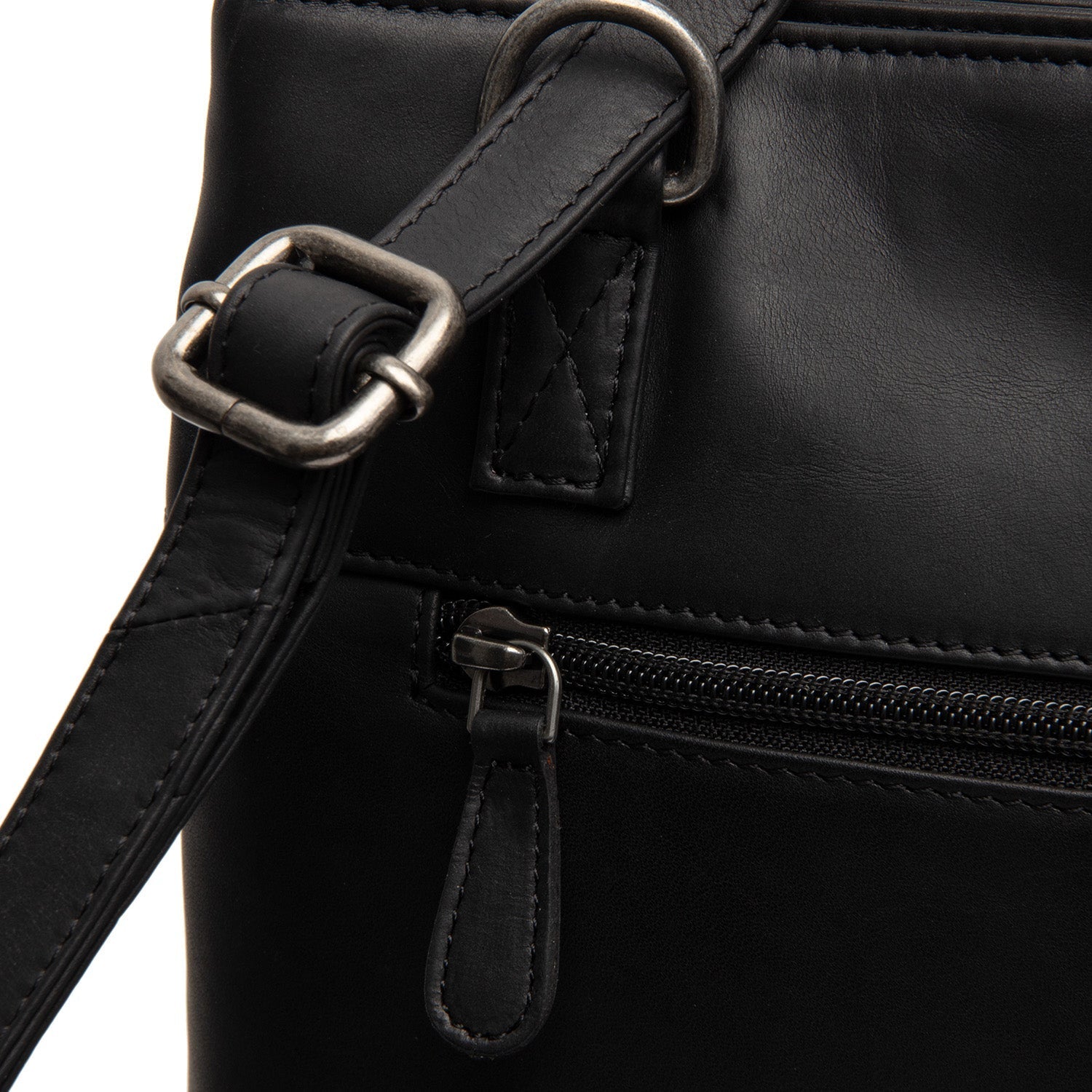 Black Leather Tote Bag Raynor, detail view 1