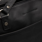 Black Leather Tote Bag Raynor, detail view 3