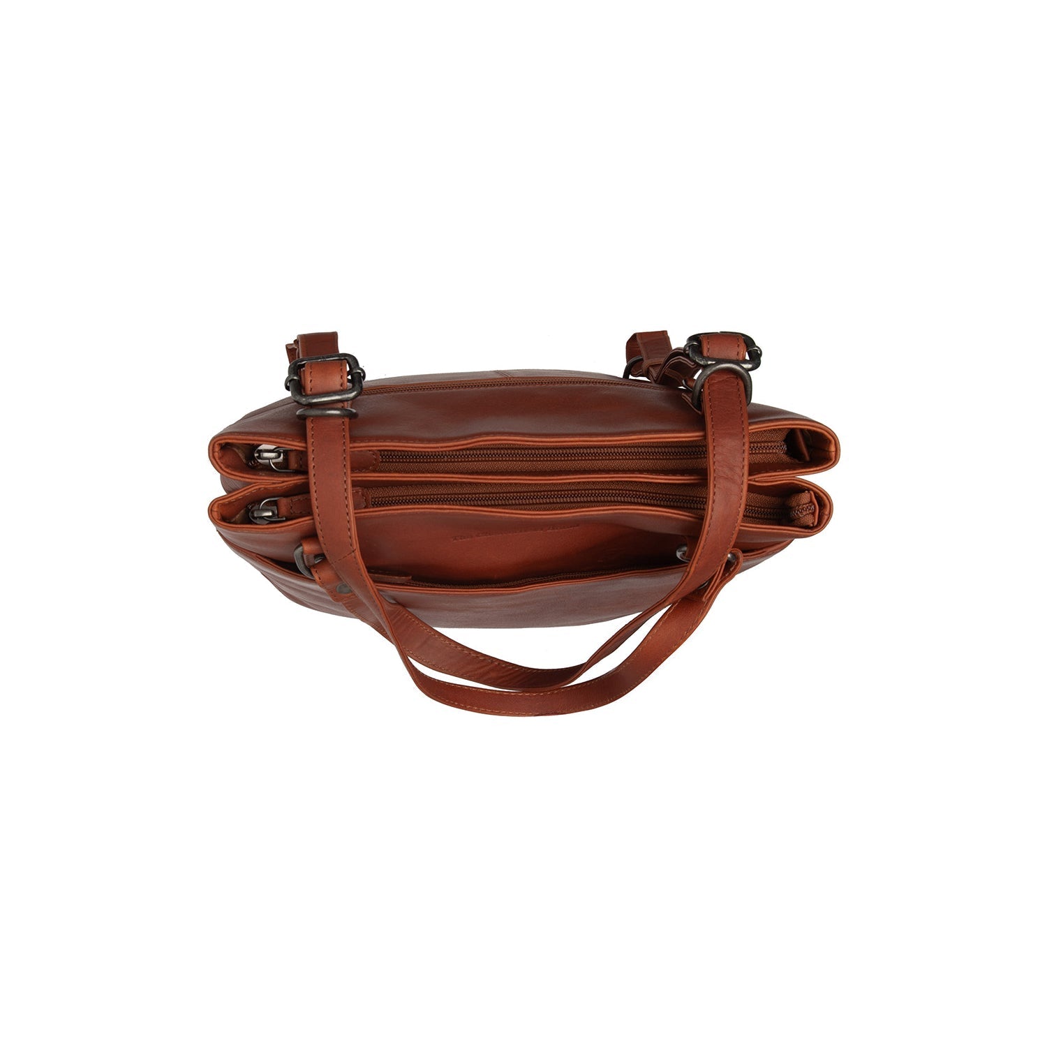 Cognac Leather Tote Bag Raynor, detail view 3