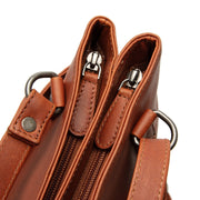 Cognac Leather Tote Bag Raynor, detail view 4