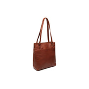 Cognac Leather Tote Bag Raynor, front view