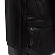 Black Leather Travel Backpack Jamaica, detail view 6