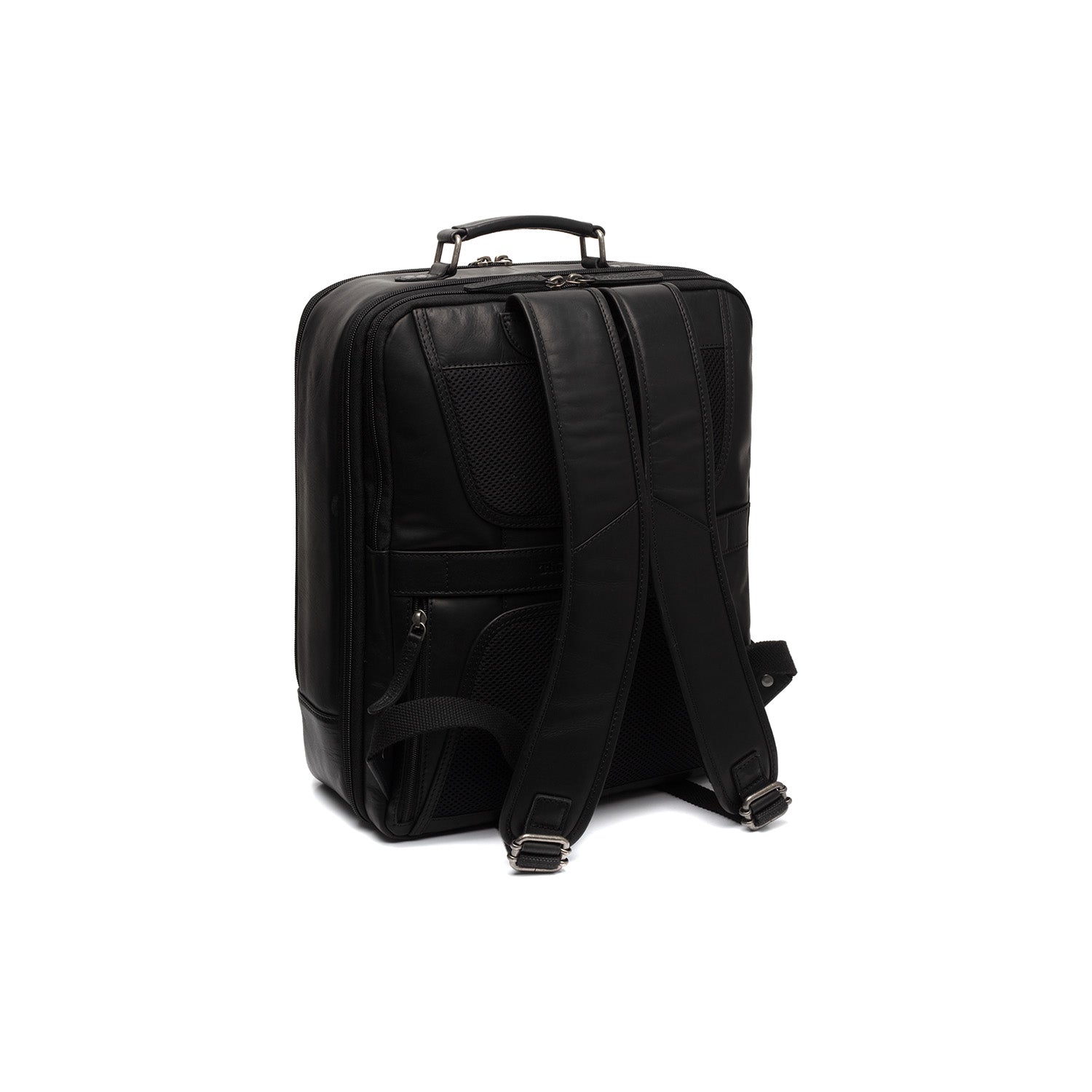 Black Leather Travel Backpack Jamaica, detail view 7