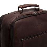 Brown Leather Travel Backpack Jamaica, detail view 3