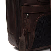 Brown Leather Travel Backpack Jamaica, detail view 7