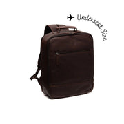 Brown Leather Travel Backpack Jamaica, front view