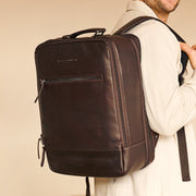 Brown Leather Travel Backpack Jamaica, product view 2