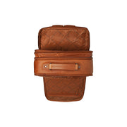 Cognac Leather Travel Backpack Jamaica, detail view 4