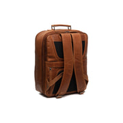 Cognac Leather Travel Backpack Jamaica, detail view 7