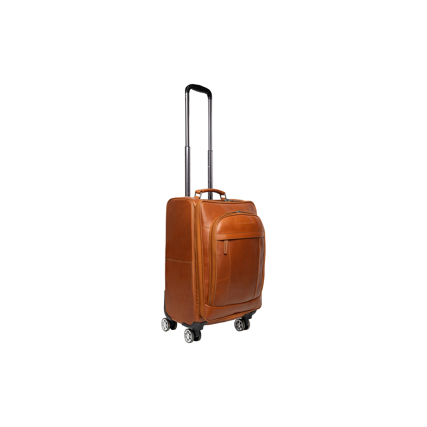 Cognac Leather Trolley Key Largo, front view
