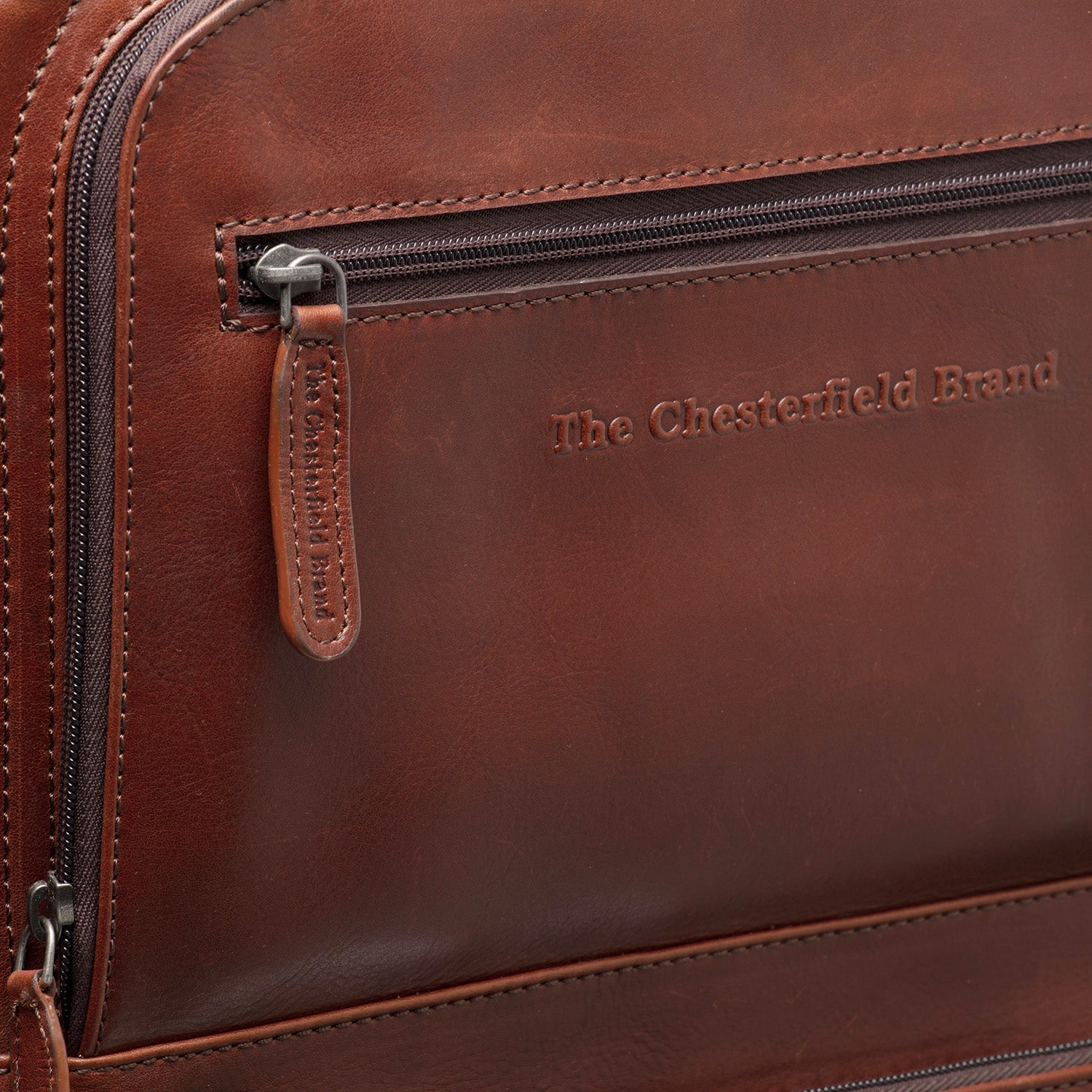 Cognac Leather Trolley San Marino, detail view 1