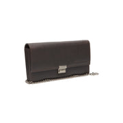 Brown Leather Waiter Wallet Bora, front view