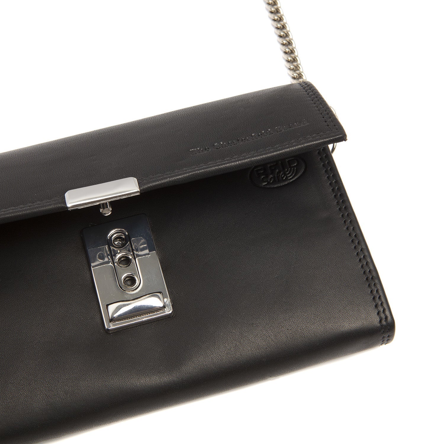 Black Leather Waiter Wallet Elba, product view 3