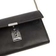 Black Leather Waiter Wallet Elba, product view 3