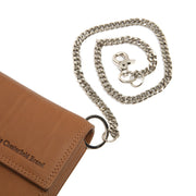 Cognac Leather Waiter Wallet Elba, detail view 1