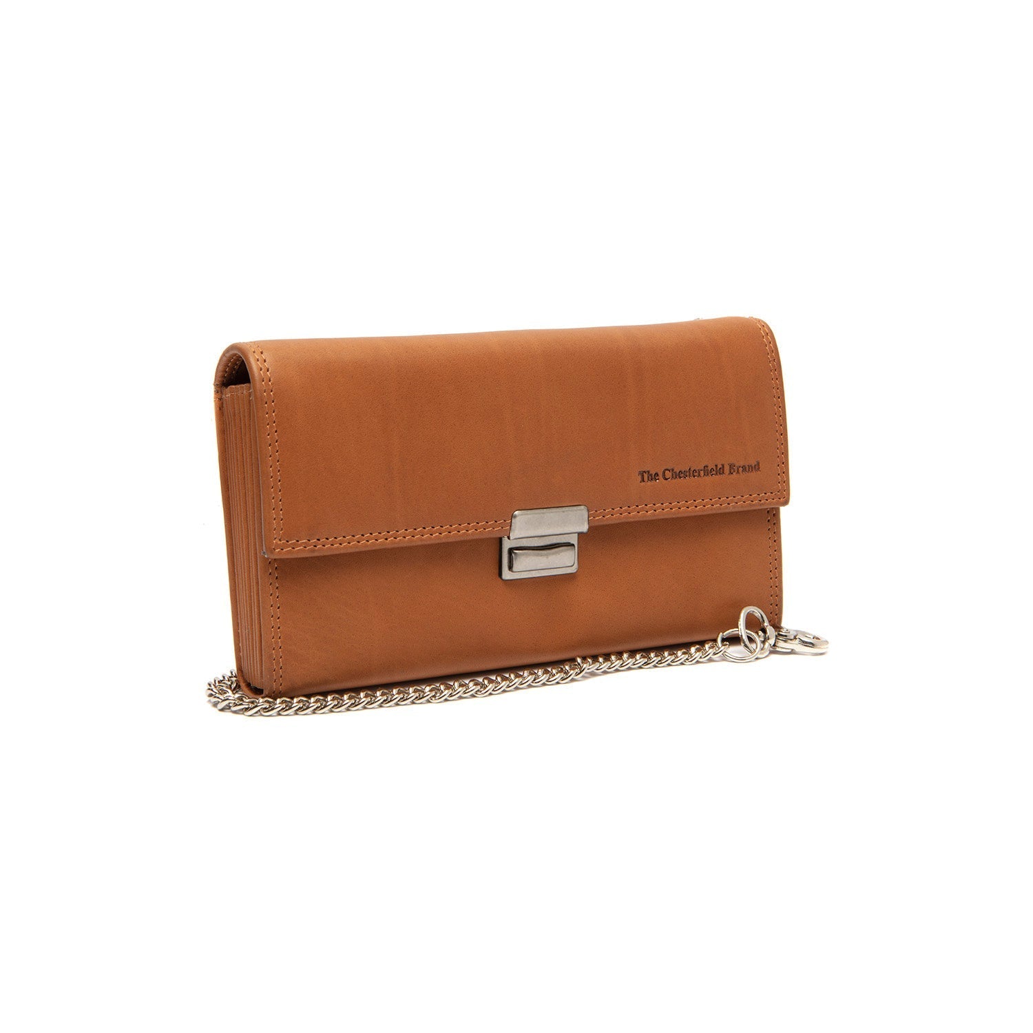 Cognac Leather Waiter Wallet Elba, front view