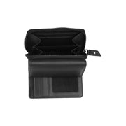 Black Leather Wallet Aldra, detail view 1
