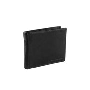 Black Leather Wallet Alvina, front view