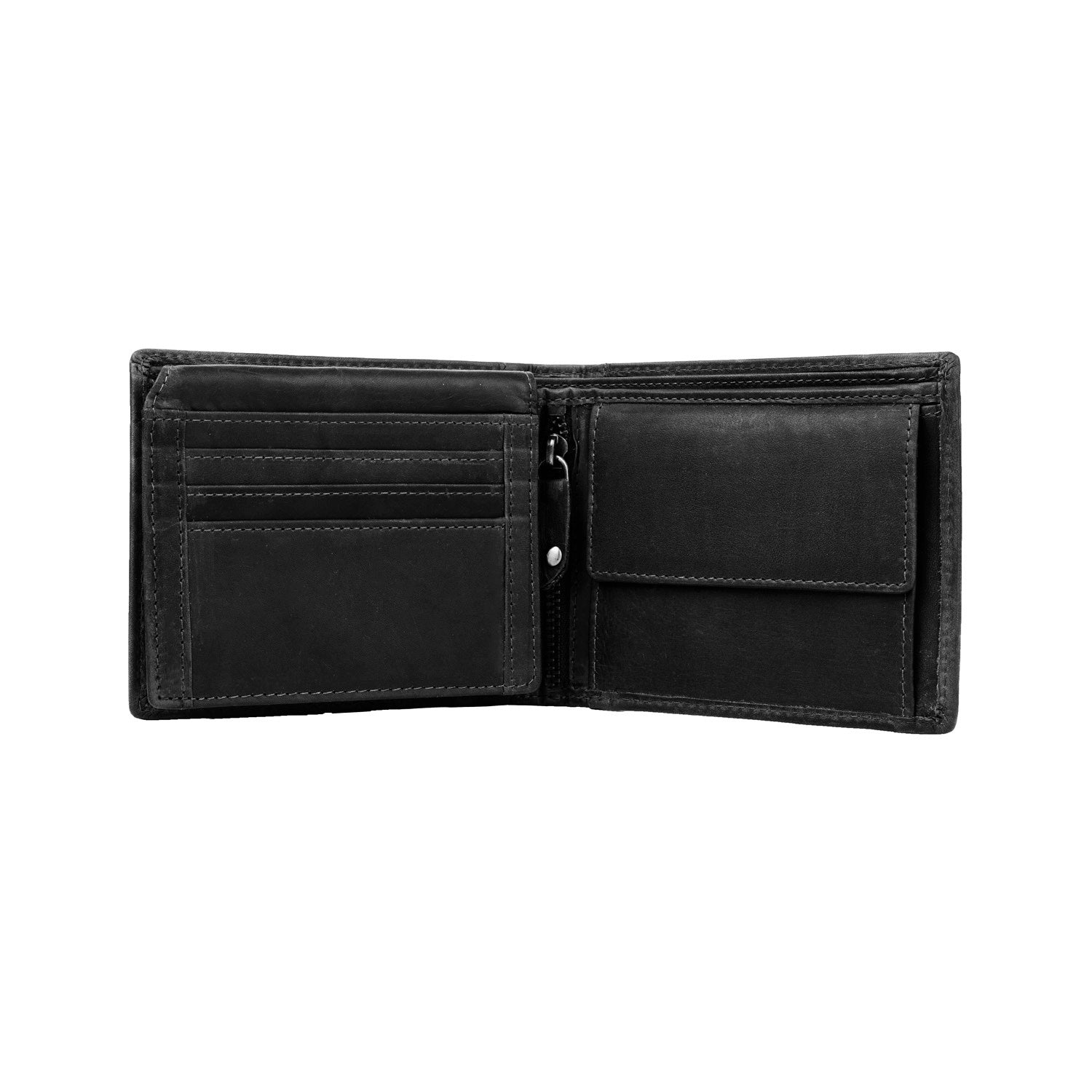 Black Leather Wallet Alvina, product view 3