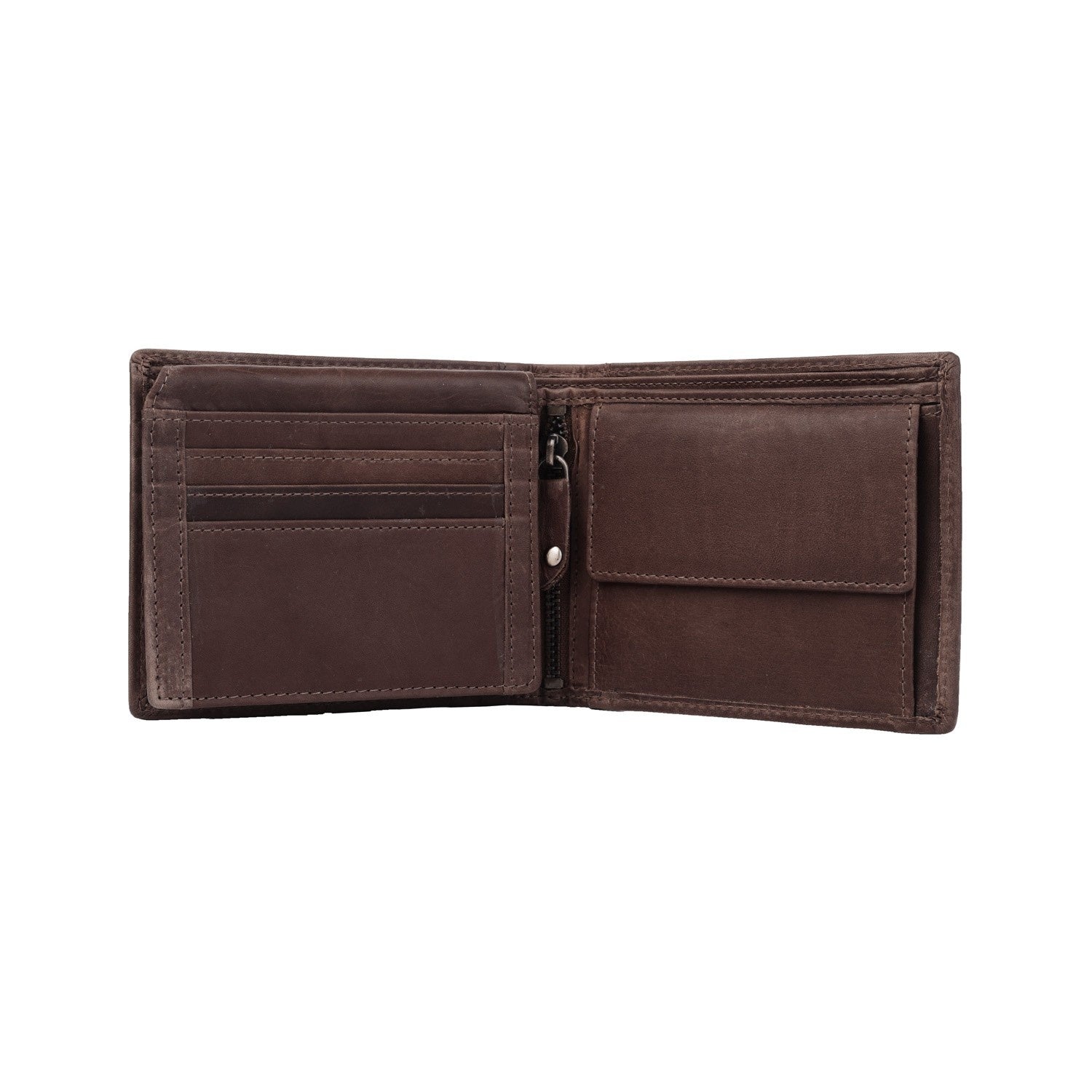 Brown Leather Wallet Alvina, product view 3