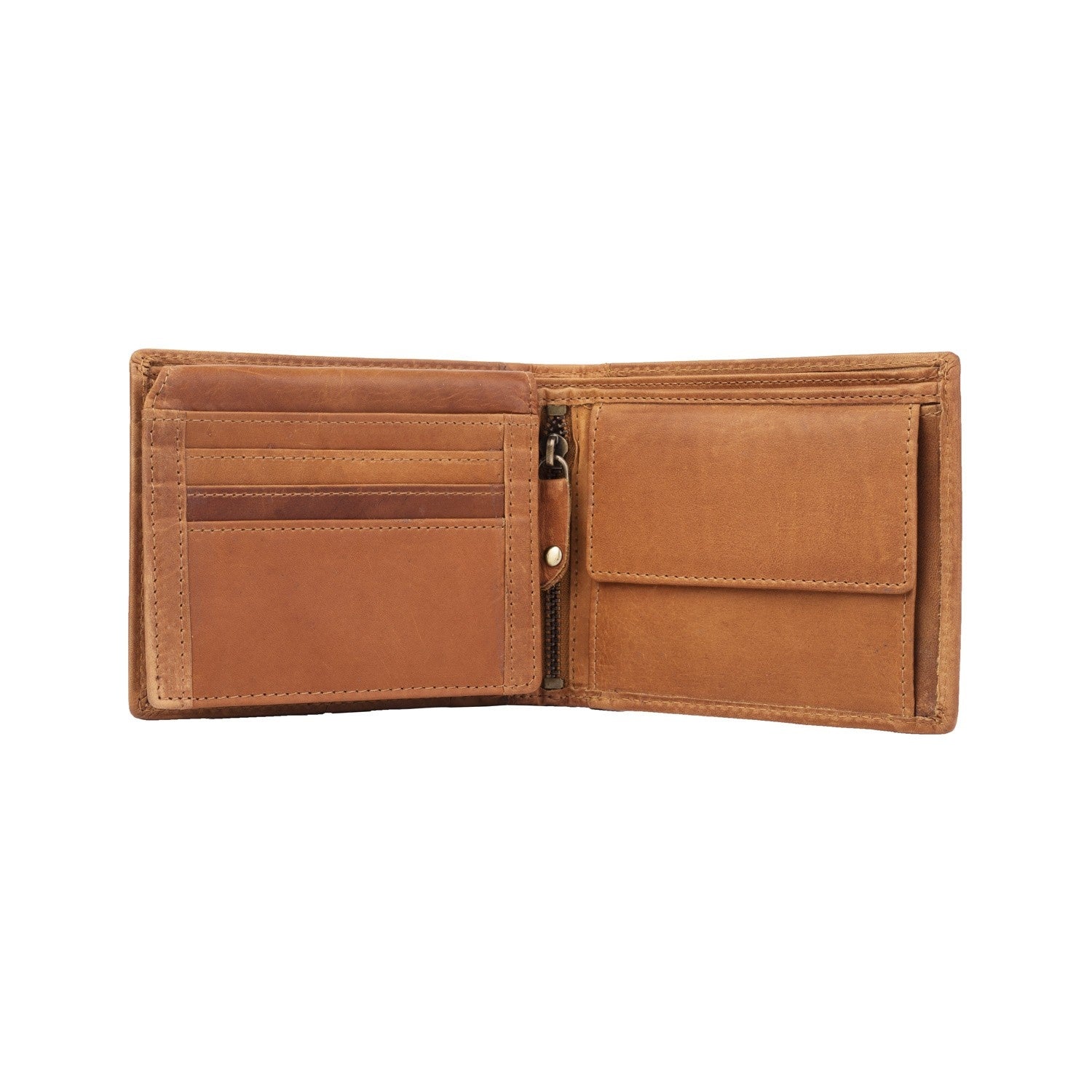 Cognac Leather Wallet Alvina, product view 3