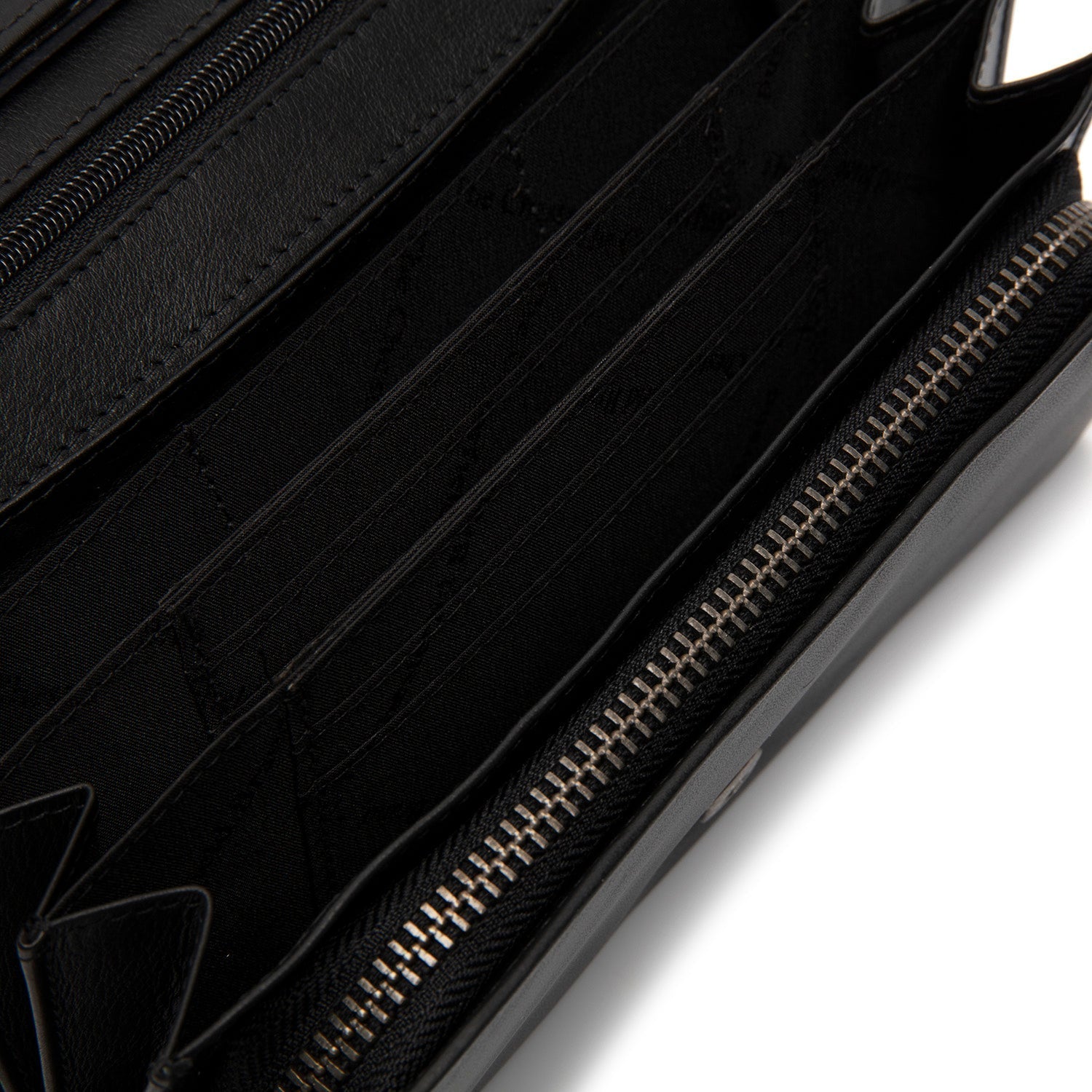 Black Leather Wallet Arvento, detail view 1