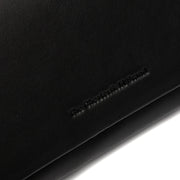 Black Leather Wallet Arvento, detail view 3