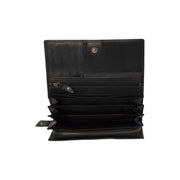 Black Leather Wallet Arvento, product view 2
