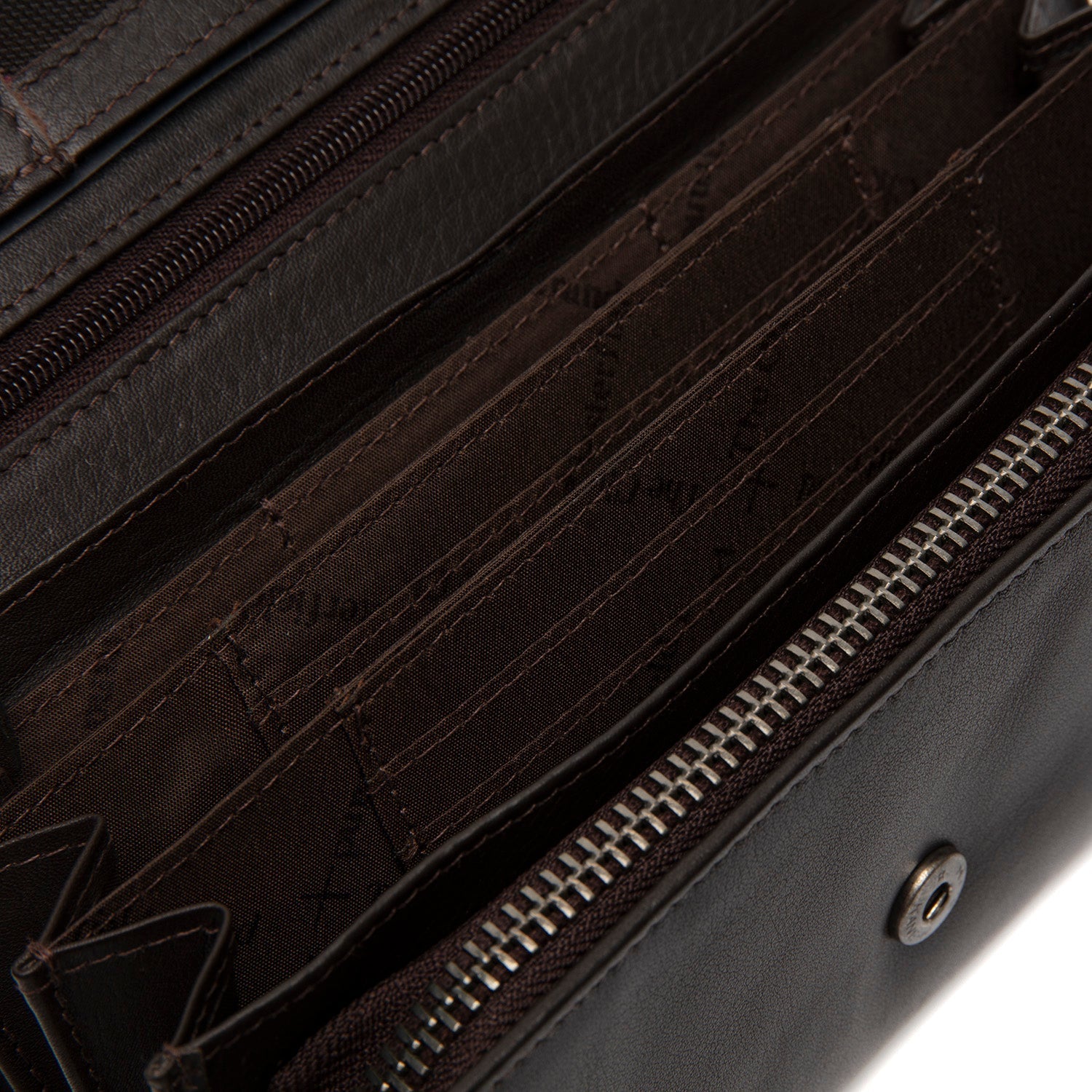 Brown Leather Wallet Arvento, detail view 1