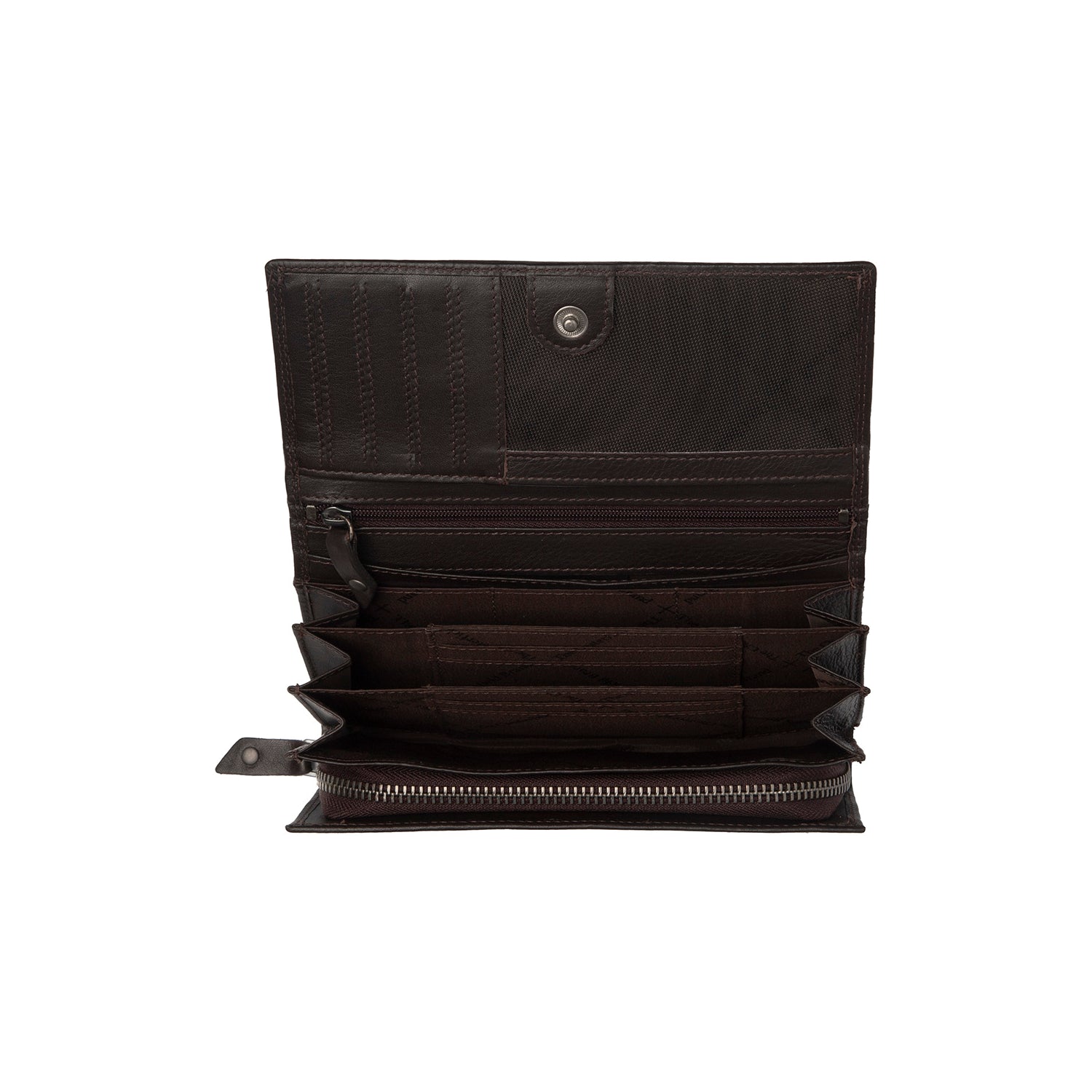 Brown Leather Wallet Arvento, product view 2