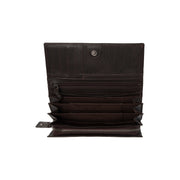 Brown Leather Wallet Arvento, product view 2
